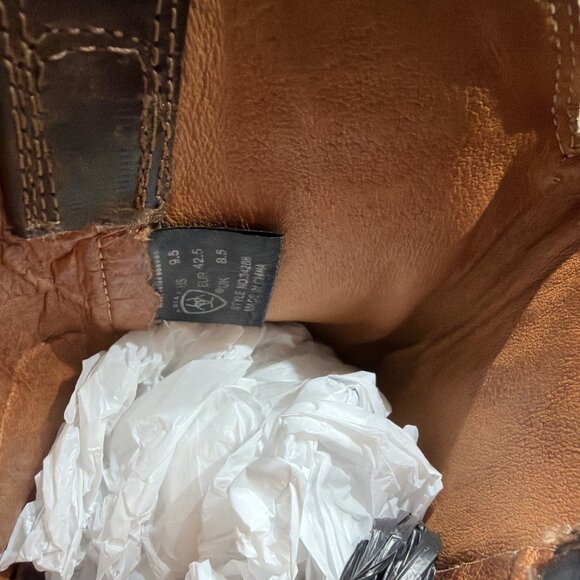 Ariat Men\'s Leather Western Cowboy Boots Size 9.5 U.S. #34288 main image 7